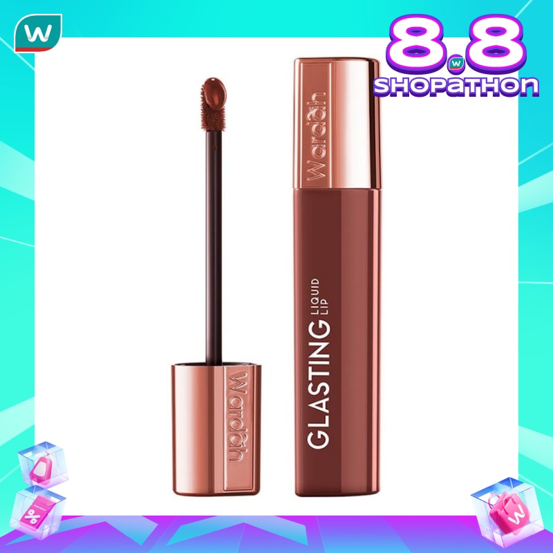 Wardah Glasting Liquid Lip 09 Fudgy Toffee 3.5g