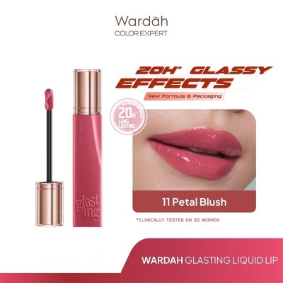 WARDAH - Lip Cream Glossy Glasting Liquid Lip 11 Petal Blush 3.5g