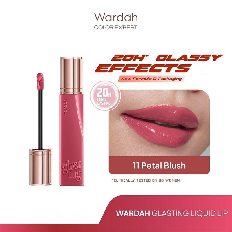 Lip Cream Glossy Glasting Liquid Lip 11 Petal Blush 3.5g