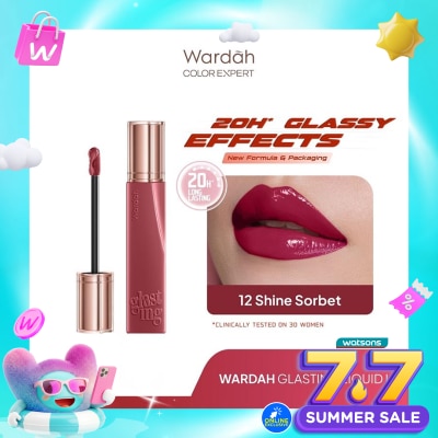 WARDAH - Lip Cream Glossy Glasting Liquid Lip 12 Shine Sorbet 3.5g