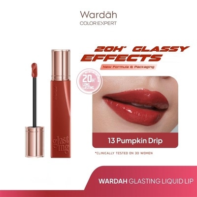 WARDAH - Lip Cream Glossy Glasting Liquid Lip 13 Pumpkin Drip 3.5g
