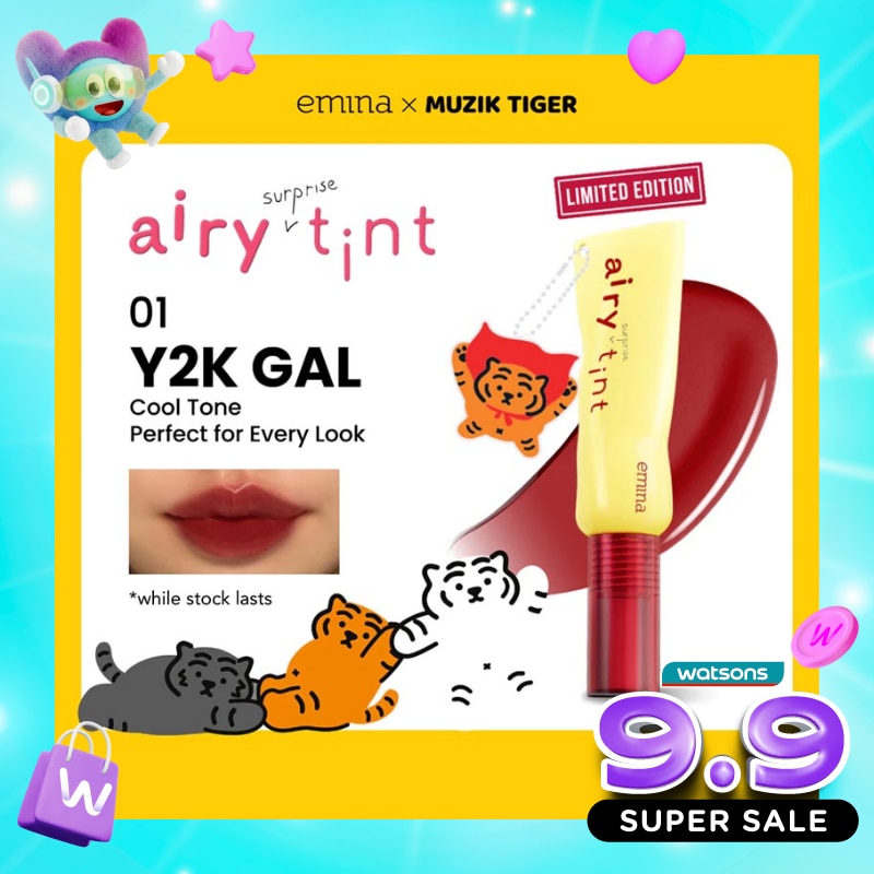 EMINA AIRY SUR LIP TINT 01 Y2K GAL image