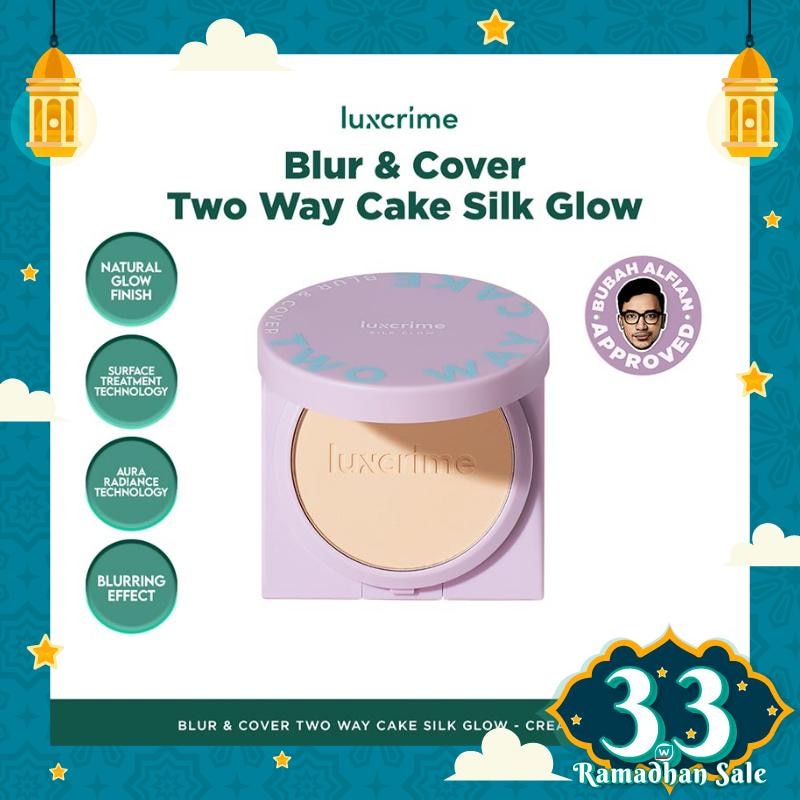 LUXCRIME Luxcrime Blur & Cover Two Way Cake : Silk Glow Cream Puff 8.5g