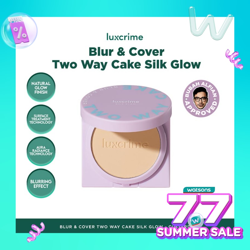 LUXCRIME Luxcrime Blur & Cover Two Way Cake : Silk Glow Custard 8.5g