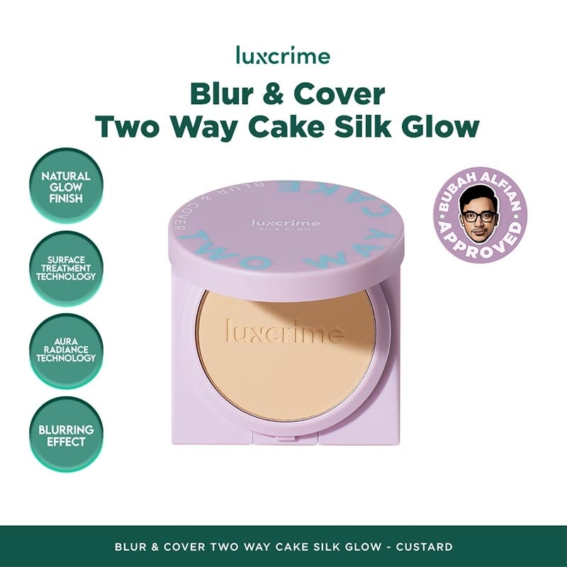 LUXCRIME Luxcrime Blur & Cover Two Way Cake : Silk Glow Custard 8.5g