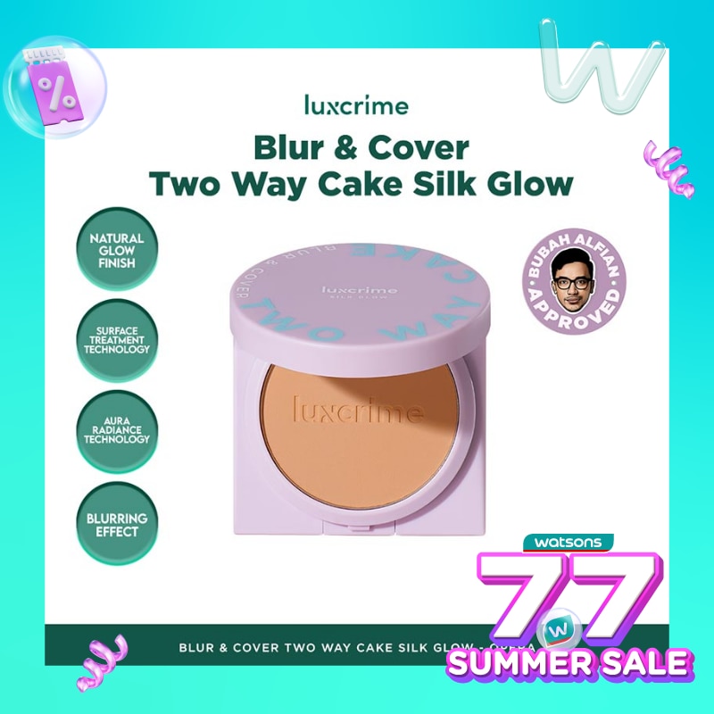 Luxcrime Blur & Cover Two Way Cake : Silk Glow Opera 8.5g