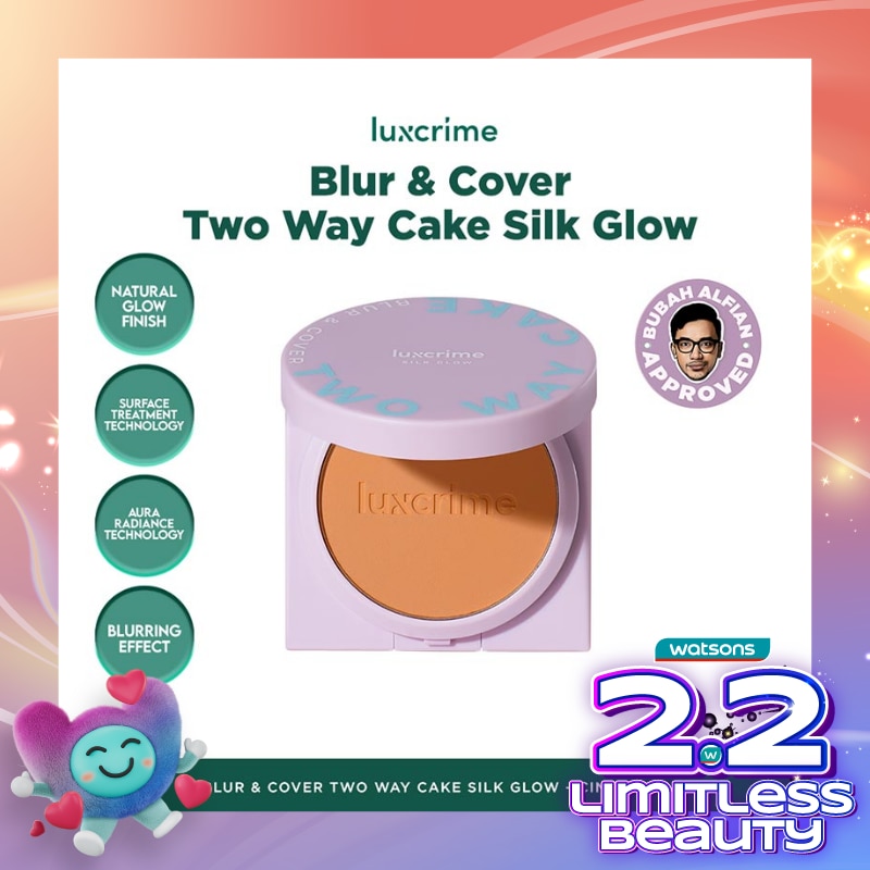 Blur & Cover Two Way Cake : Silk Glow Cinnamon 8.5g