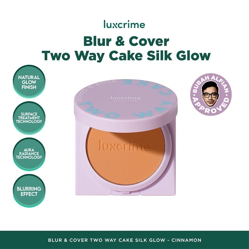 Luxcrime Blur & Cover Two Way Cake : Silk Glow Cinnamon 8.5g