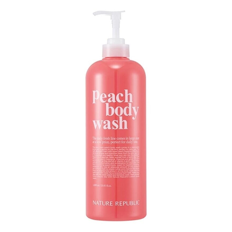 Nature Republic Daily Fresh Peach Body Wash 1000ml