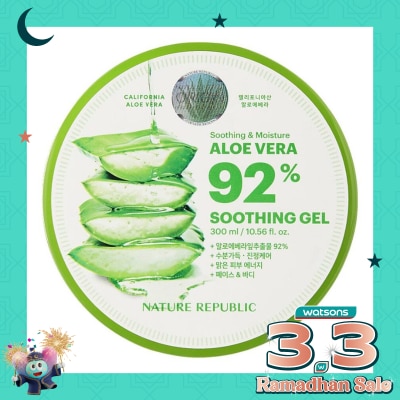 NATURE REPUBLIC Soothing & Moisture Aloe Vera 92% Soothing Gel 300ml