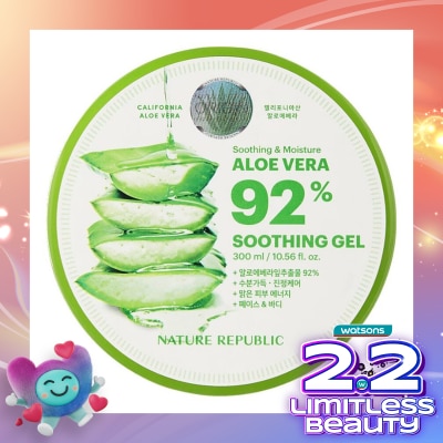 NATURE REPUBLIC Soothing & Moisture Aloe Vera 92% Soothing Gel 300ml