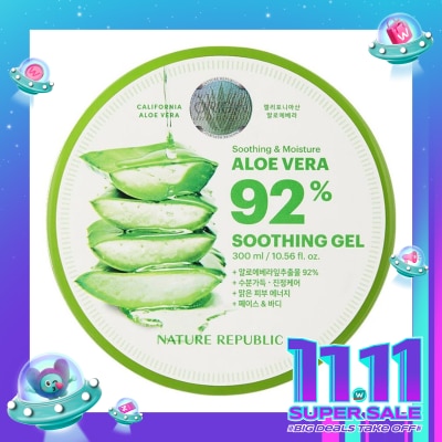 NATURE REPUBLIC Nature Republic Soothing & Moisture Aloe Vera 92% Soothing Gel 300ml