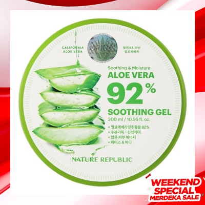 NATURE REPUBLIC Nature Republic Soothing & Moisture Aloe Vera 92% Soothing Gel 300ml