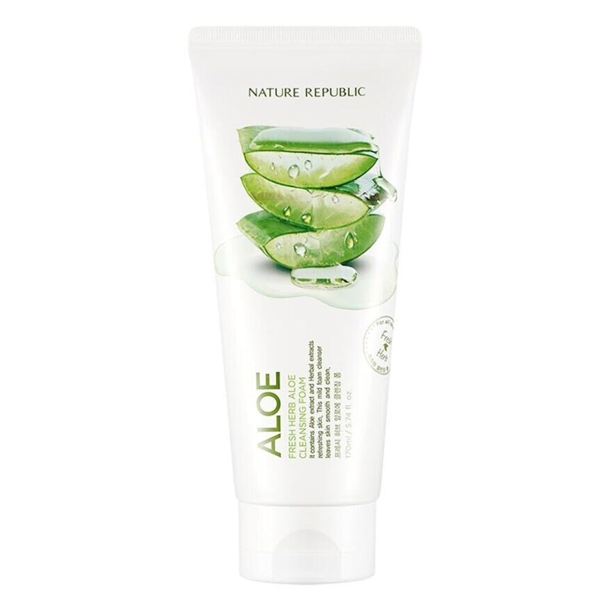 Nature Republic Fresh Herb Aloe Cleansing Foam 170ml