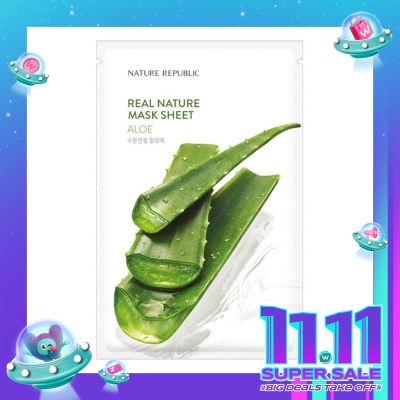 NATURE REPUBLIC Nature Republic Real Nature Aloe Mask Sheet 23ml
