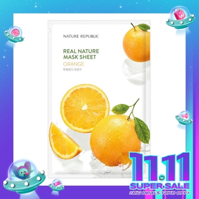 NATURE REPUBLIC Nature Republic Real Nature Orange Mask Sheet 23ml