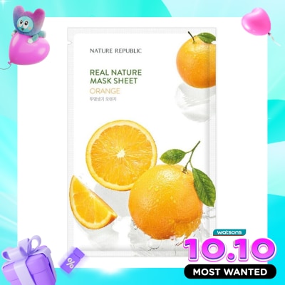 NATURE REPUBLIC Nature Republic Real Nature Orange Mask Sheet 23ml image