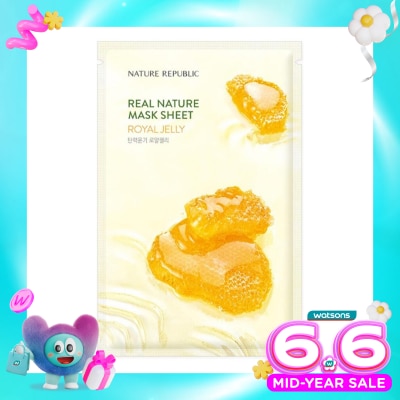 NATURE REPUBLIC - Nature Republic Real Nature Royal Jelly Mask Sheet 23ml