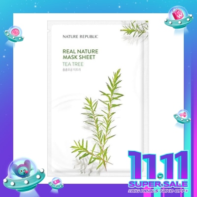 NATURE REPUBLIC Nature Republic Real Nature Tea Tree Mask Sheet 23ml