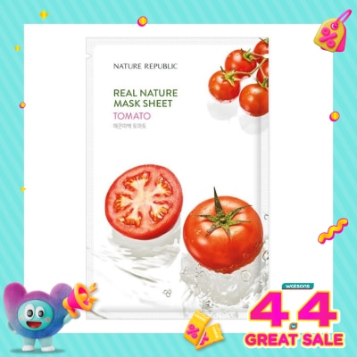 NATURE REPUBLIC - Nature Republic Real Nature Tomato Mask Sheet 23ml