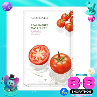 NATURE REPUBLIC - Nature Republic Real Nature Tomato Mask Sheet 23ml image