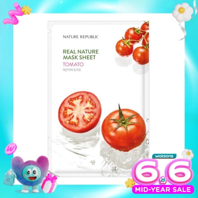 NATURE REPUBLIC - Nature Republic Real Nature Tomato Mask Sheet 23ml
