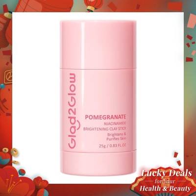 GLAD2GLOW Glad2Glow Pomegranate Niacinamide Brightening Clay Stick 25g
