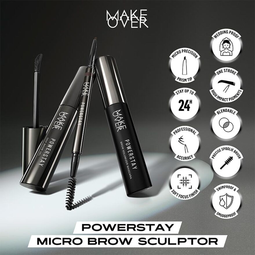 Make Over Powerstay Micro Brow Sculptor 1.0 Light Brown 0.07g