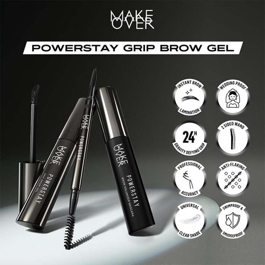 Make Over Powerstay Grip Brow Gel 5.5g