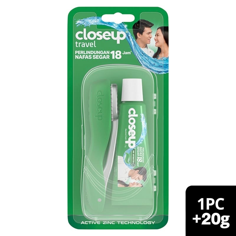 Close Up Sikat Gigi Lipat Travel (1pc + 20g)