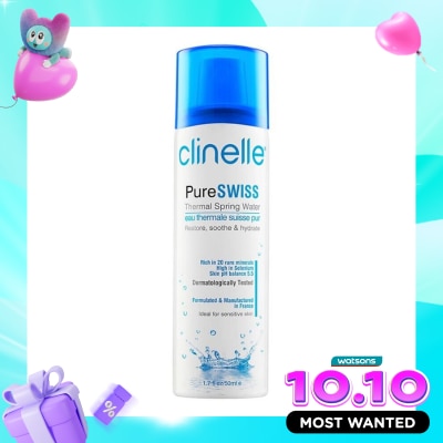 CLINELLE Clinelle PureSwiss Thermal Spring Water 50ml image