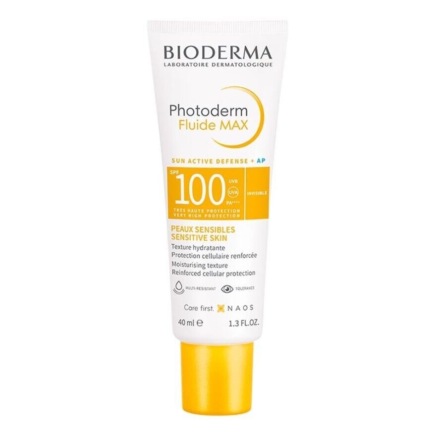 Bioderma Dermatological Sensitive Skin Daily Cleansing & Protection Sensibio H2O 250Ml + Photoderm Max Fluide