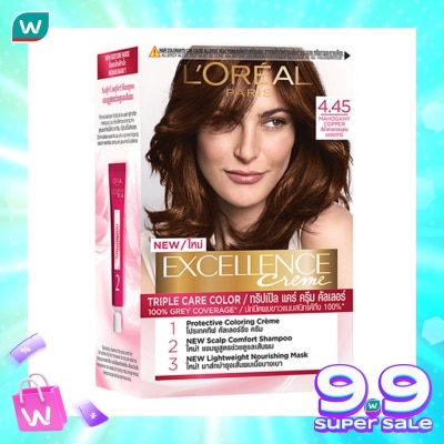 L'OREAL Excellence Creme Hair Color 4.45 Mahogany Copper Brown