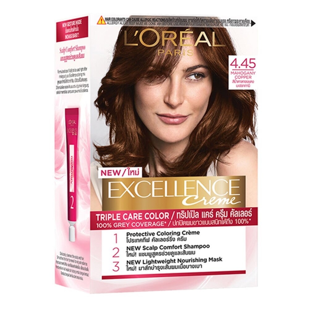 LOREAL Excellence Creme Hair Color 4.45 Mahogany Copper Brown