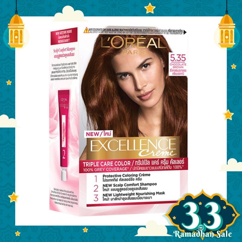 L'OREAL Excellence Creme Hair Color 5.35 Chocolate Brown