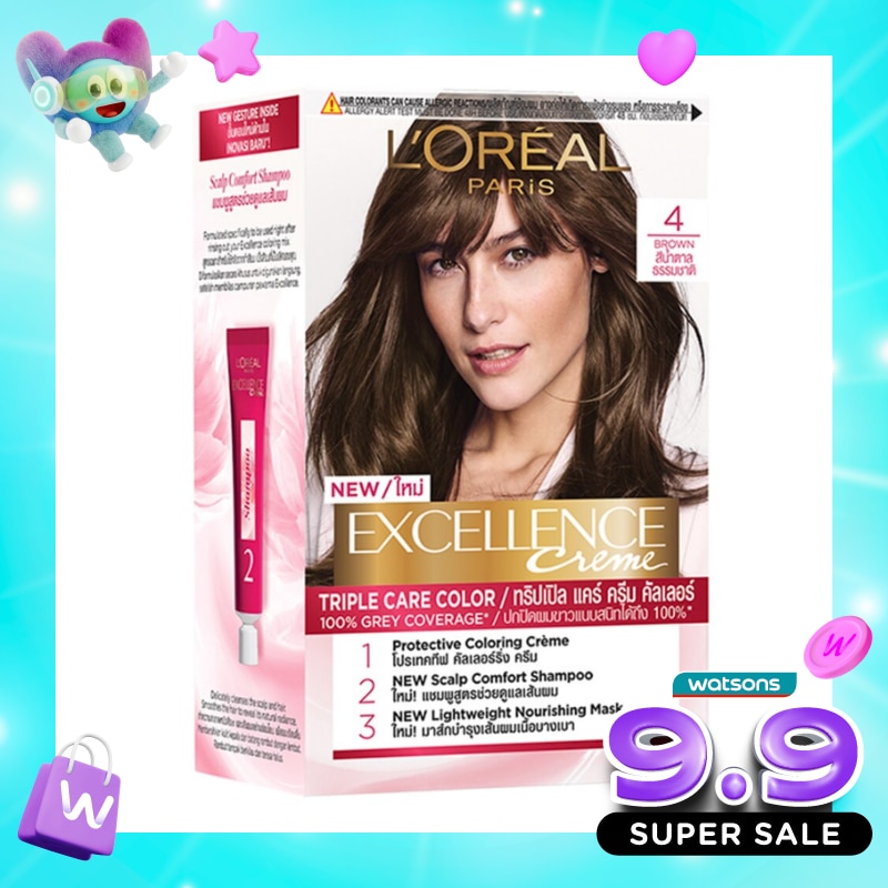 Excellence Creme Hair Color 4 Natural Brown image