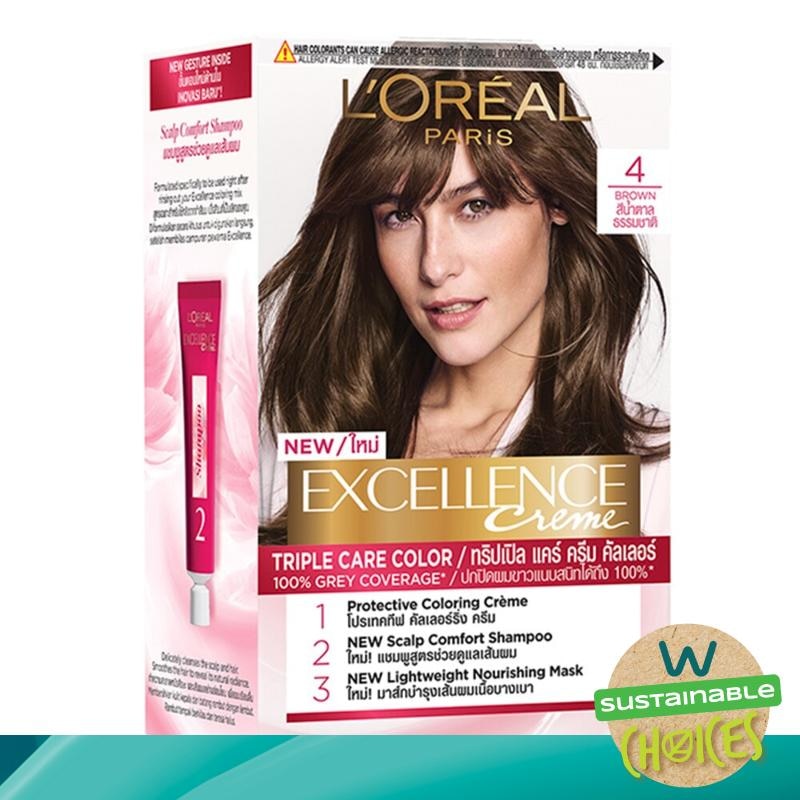 L'OREAL Excellence Creme Hair Color 4 Natural Brown