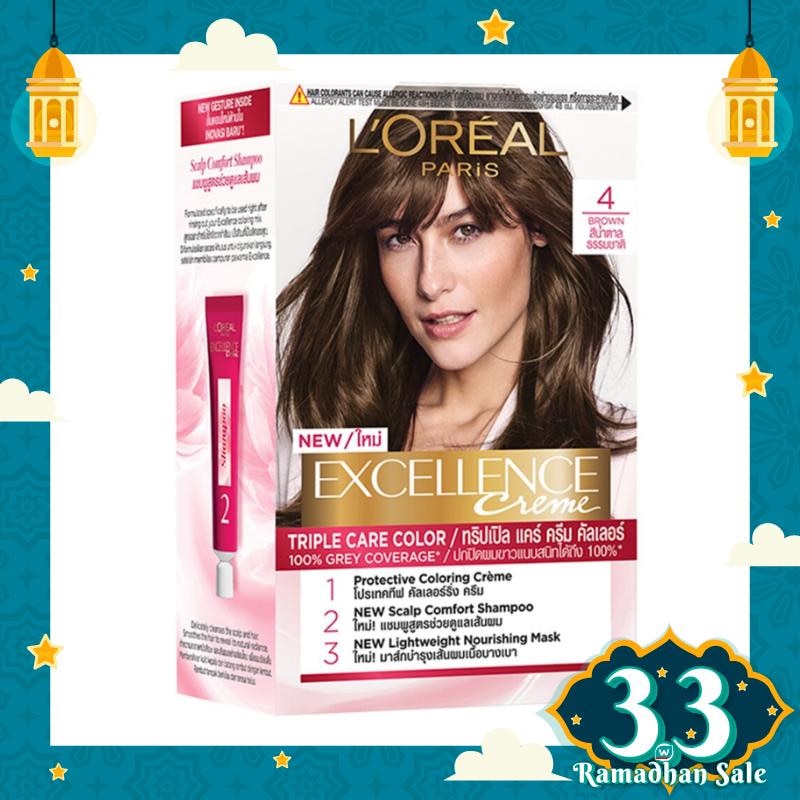 L'OREAL Excellence Creme Hair Color 4 Natural Brown