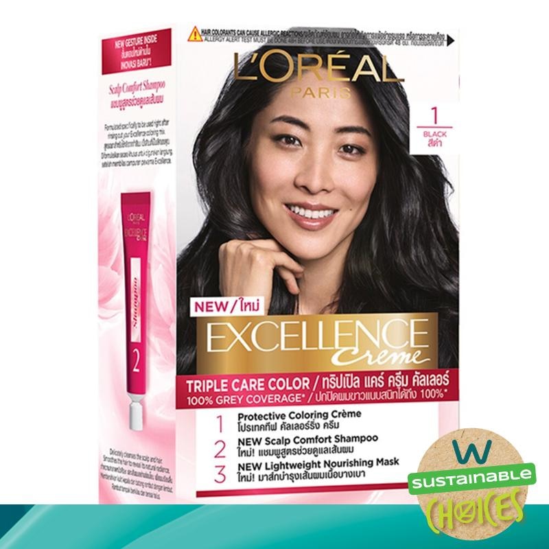 L'OREAL Excellence Creme Hair Color 1 Natural Black