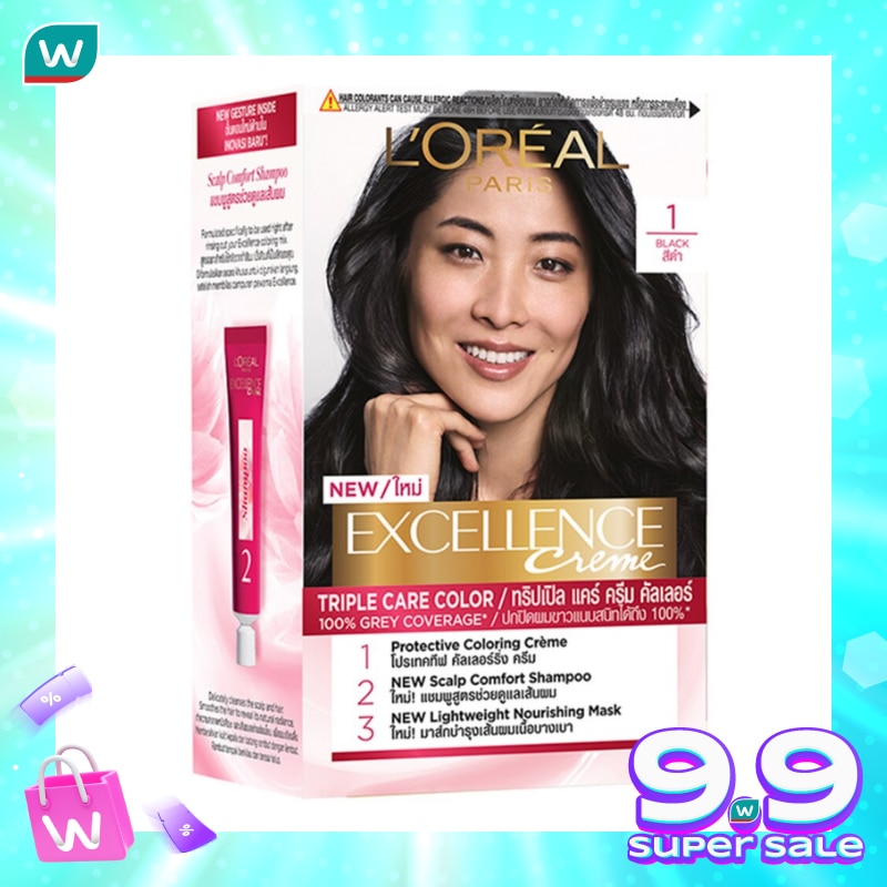 Excellence Crme 1 Natural Black - Hair Color