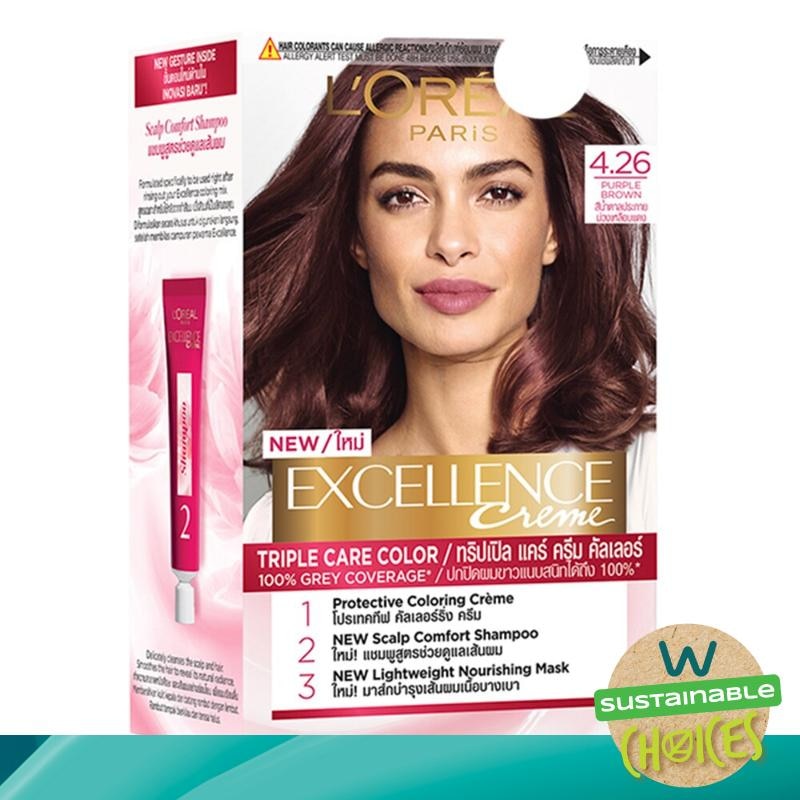 L'OREAL Excellence Creme Hair Color 4.26 Purple Brown