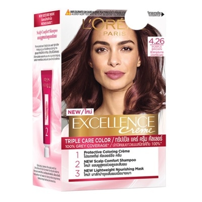 L'OREAL Excellence Creme Hair Color 4.26 Purple Brown