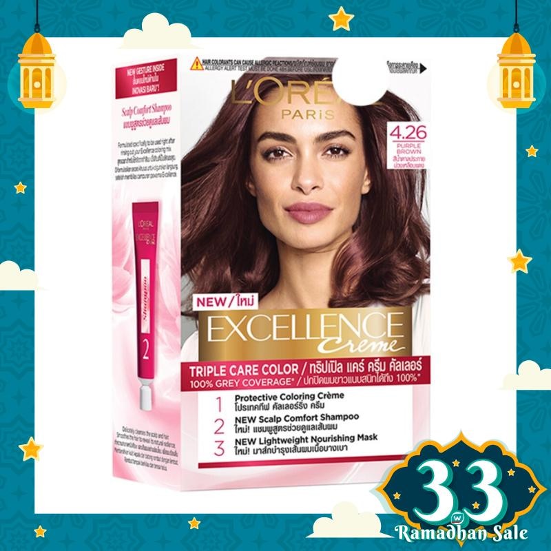 L'OREAL Excellence Creme Hair Color 4.26 Purple Brown