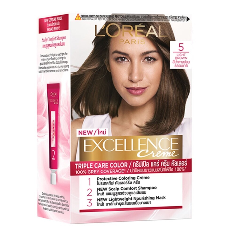 L'OREAL Excellence Creme Hair Color 5 Light Brown