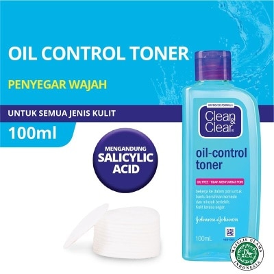 CLEAN & CLEAR Oil Controling Toner 100ml - Clean and Clear Toner Salicylic Acid