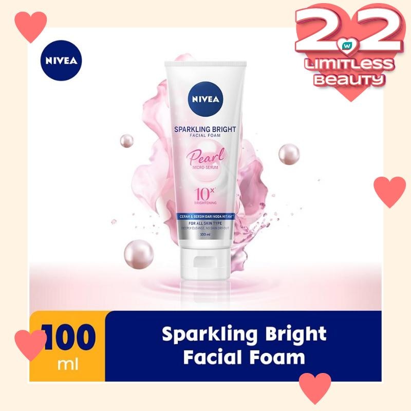 Promo Harga Nivea Facial Foam Sparkling White 100 ml - Watsons