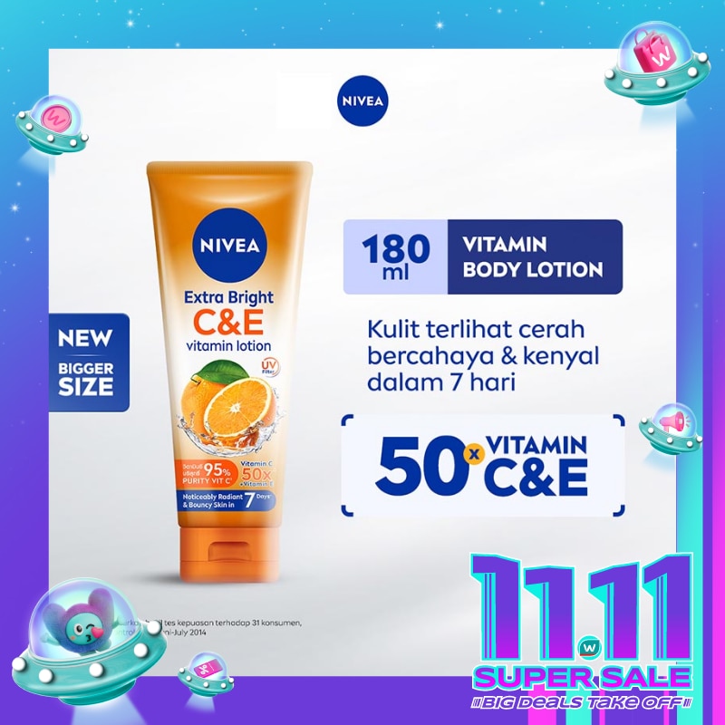 NIVEA E/B C & E VITAMIN LOTION 180ML