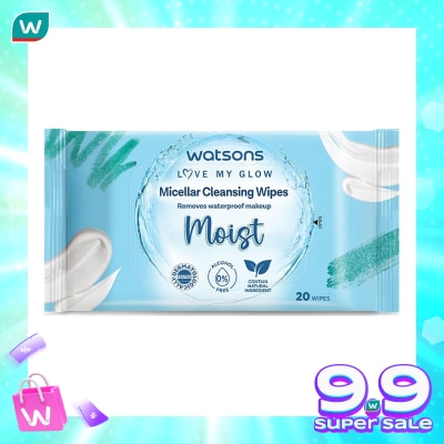 WATSONS Watsons Micellar Cleansing Wipes Moist 20'S