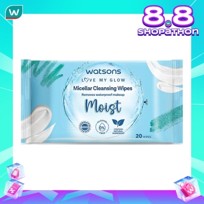 WATSONS Watsons Micellar Cleansing Wipes Moist 20'S