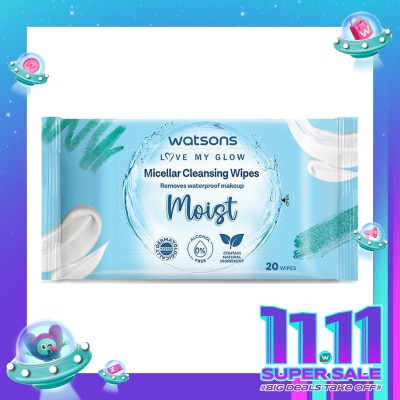 WATSONS Watsons Micellar Cleansing Wipes Moist 20'S